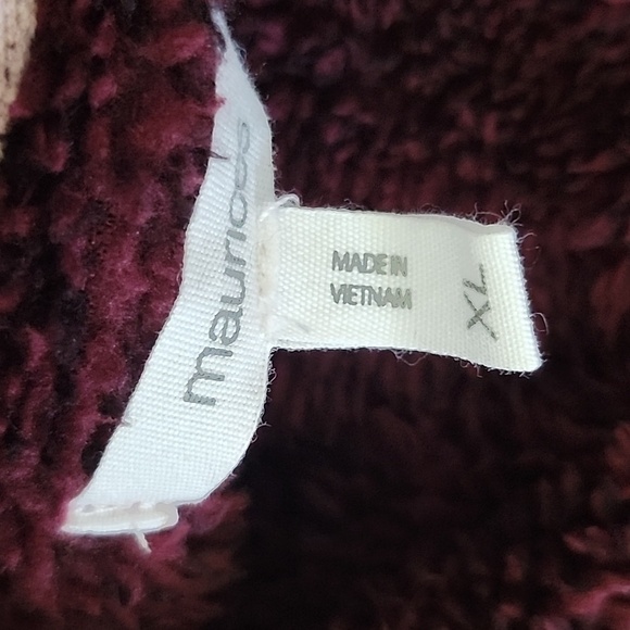 Maurices Multicolored Striped 3/4 Zip Long Sleeve Pullover - Picture 12 of 12